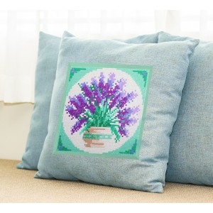Freestyle Chart Lavender cushion